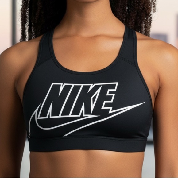 Nike Other - Nike DriFit Sports Bra Black with white Small